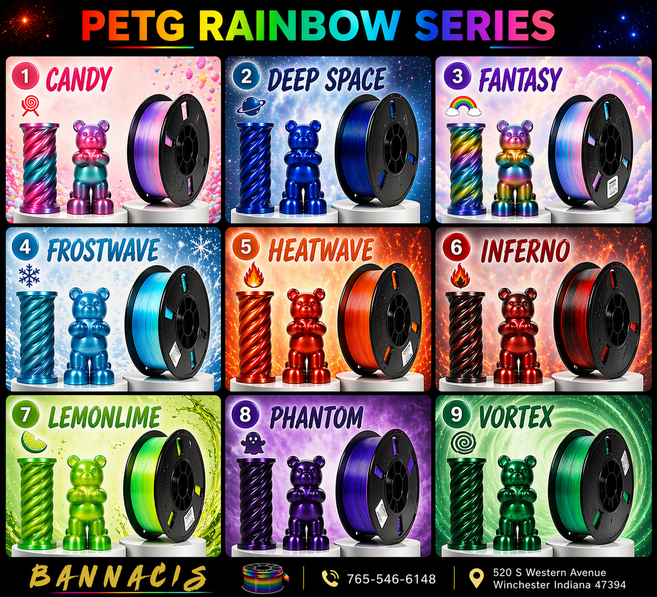 Rainbow PETG (PREORDER)
