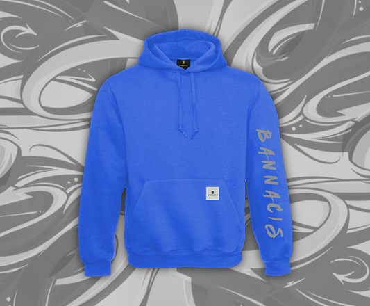 blue Bannacis branded hoodie