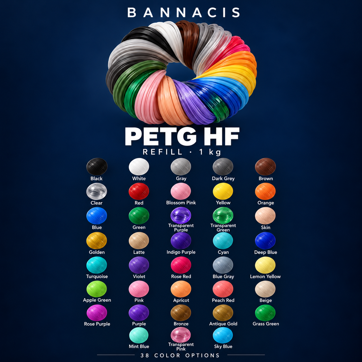 Bannacis PETG HF - Refill (1 kg)